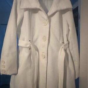 Charlotte Russe Winter White Pea Coat